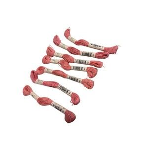 DMC Eco Vita Organic Wool Thread Pink 403 New 7 Skeins